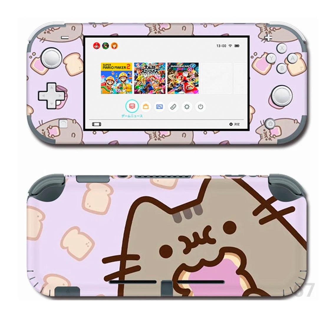 Skin decal dán Nintendo Switch Lite mẫu con mèo (dễ dán, đã cắt sẵn)