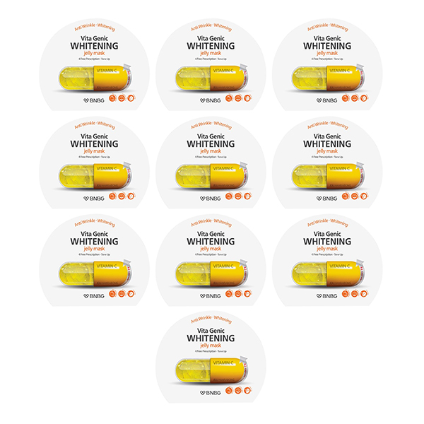 Hộp 10 Mặt Nạ Giấy Giúp Dưỡng Da Trắng Sáng Banobagi Vita Genic Jelly Mask Whitening 30ml x 10 Miếng
