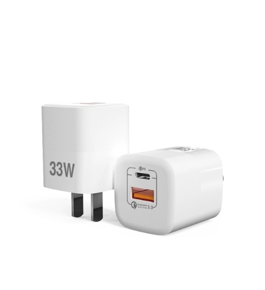 Cốc hỗ trợ sạc nhanh Gan 33W RY-U33 sạc 1 lúc 2 thiết bị
