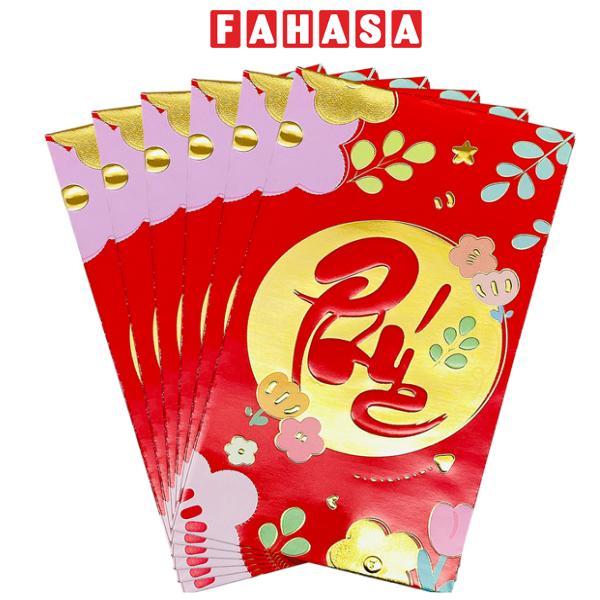 Bộ 6 Bao Lì Xì Tết Bính Ngọ 2026 - H5-8-1 - Phúc