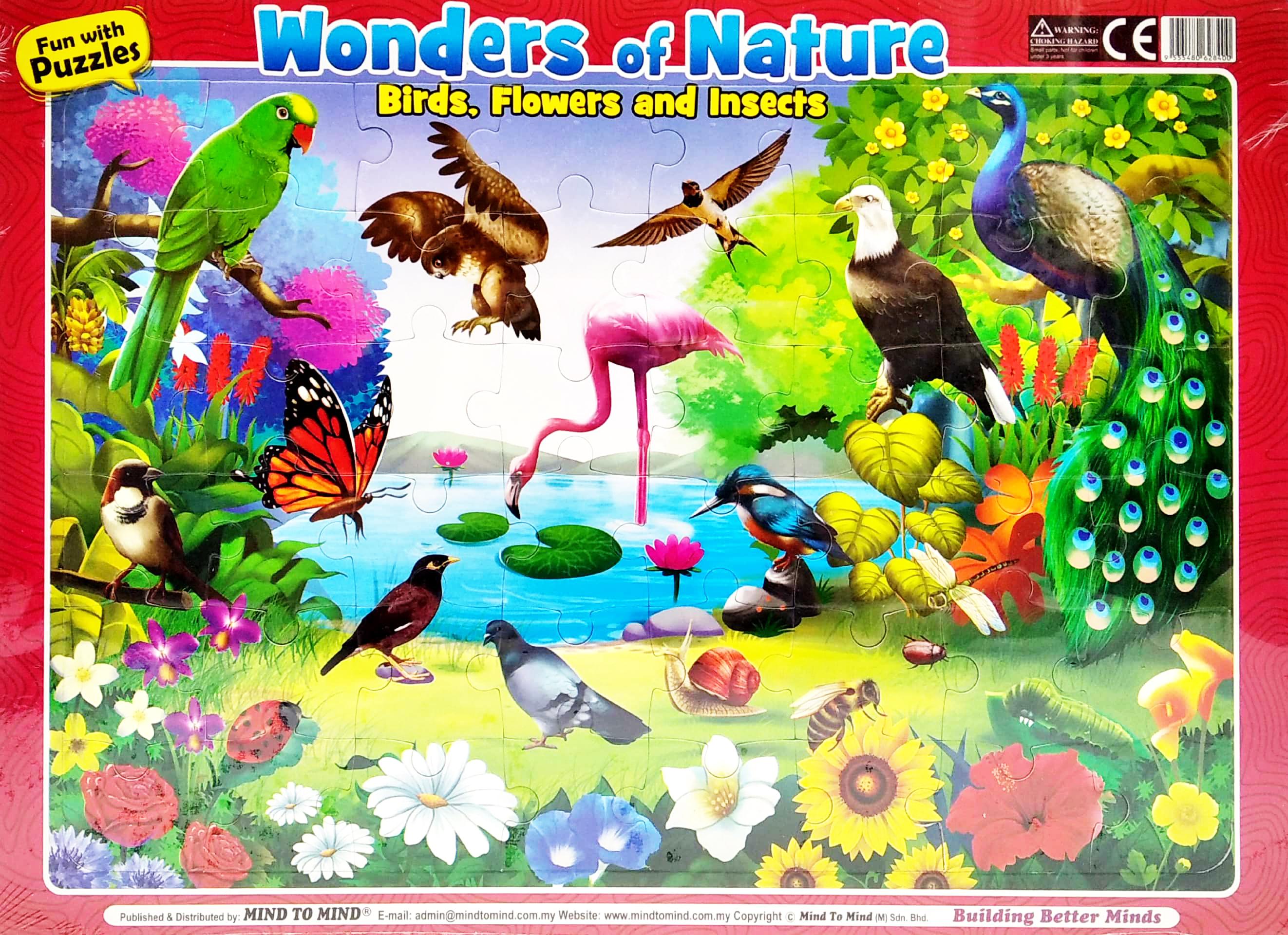 Fun With Puzzles: Wonder Of Nature - Birds, Flowers And Insects