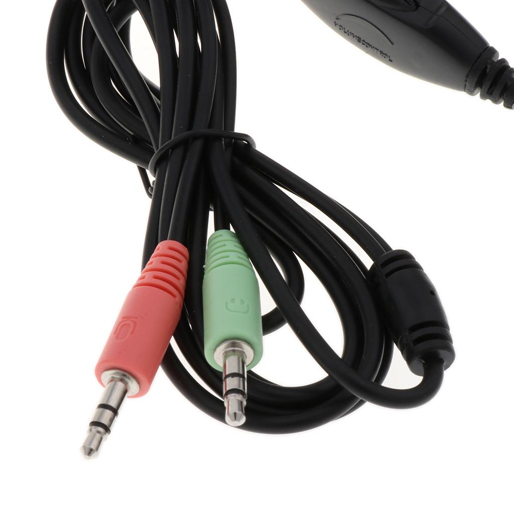 Call Center Office Hands-free Headset 3.5mm Headphone Monaural Microphone