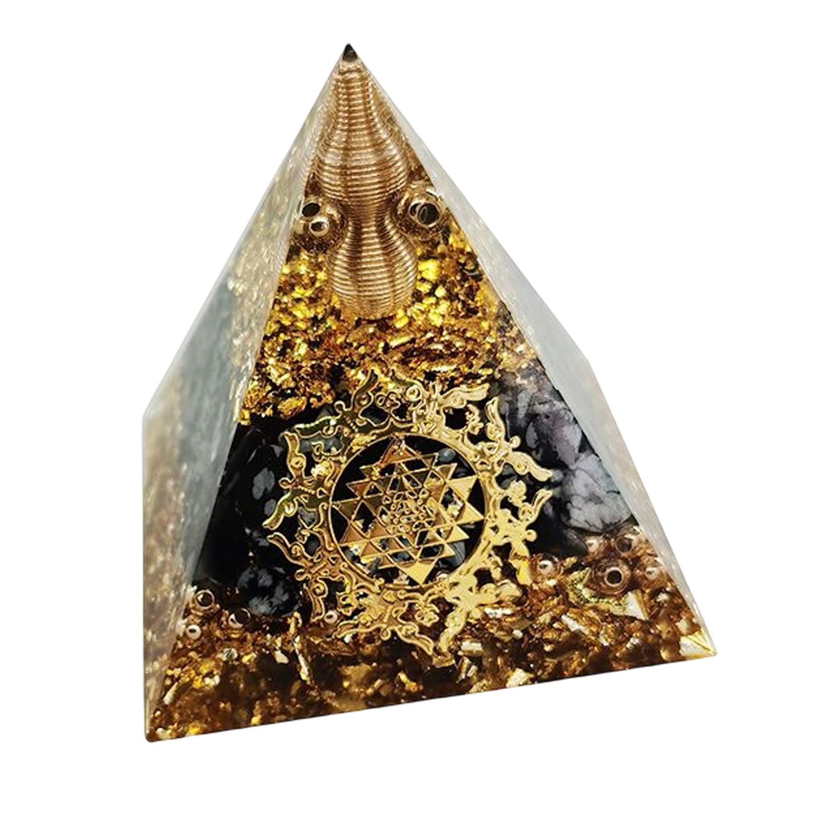 Pyramid Crystal Stone Lucky Crystals Stone Home Decor Energy Generator Stone Ornament