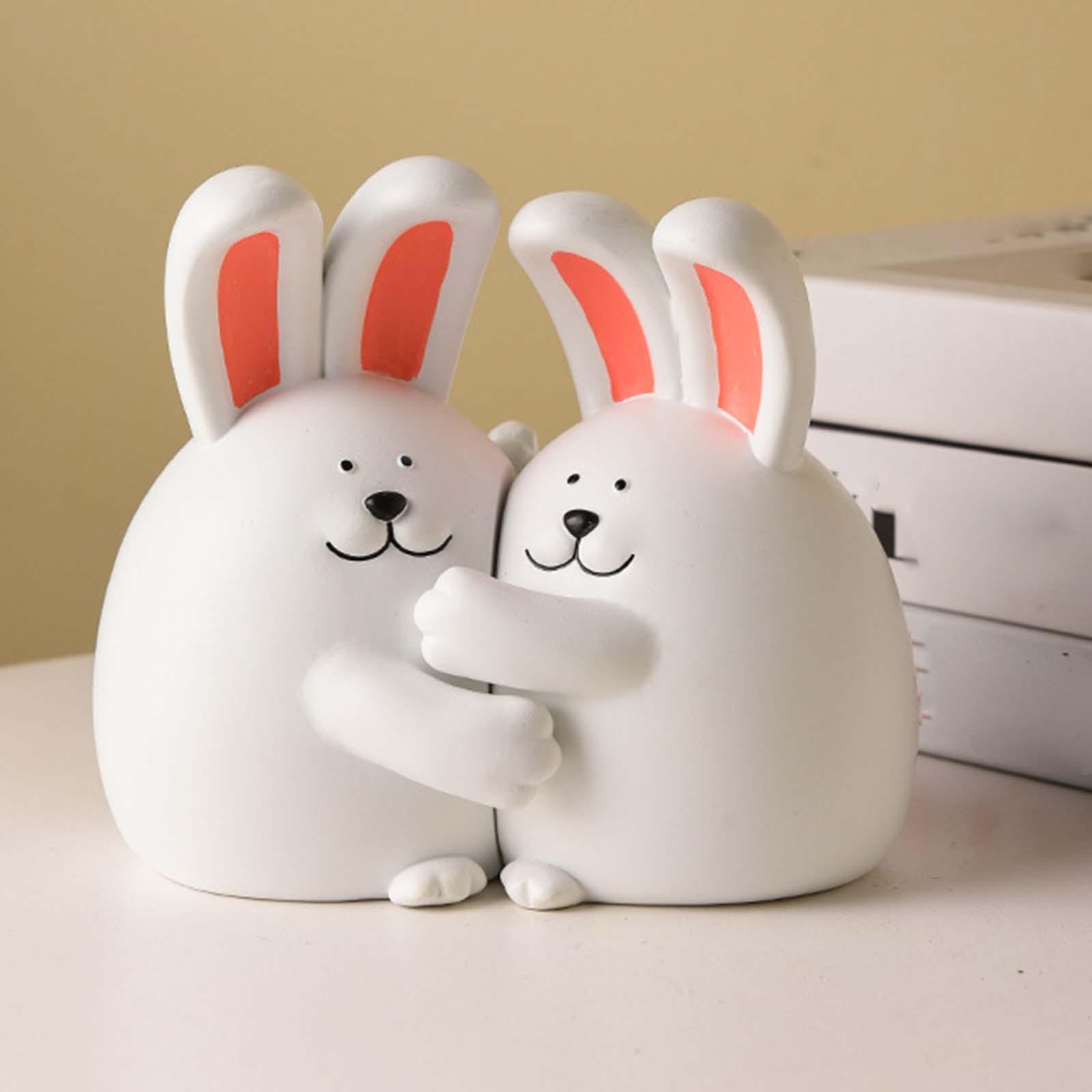 Cute Animal Decorative Bookends Resin Animal Figurines for Cabinet Home