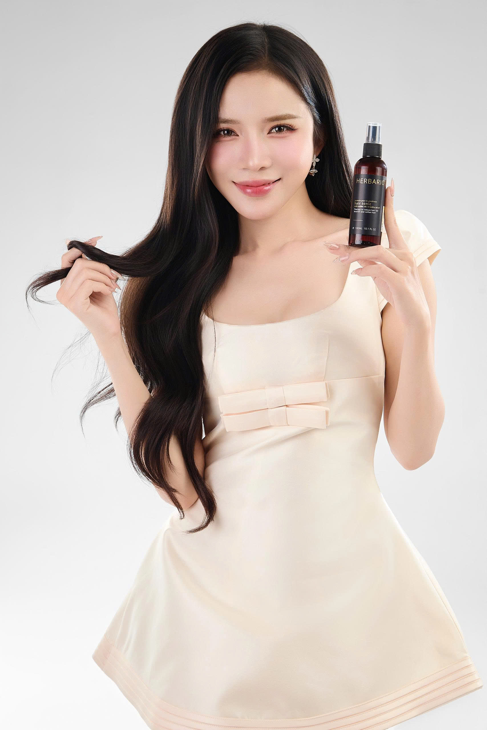 Combo 2 chai Nước dưỡng tóc Vỏ Bưởi và Bồ Kết Herbario 100ml giảm rụng tóc cấp ẩm tóc thuần chay