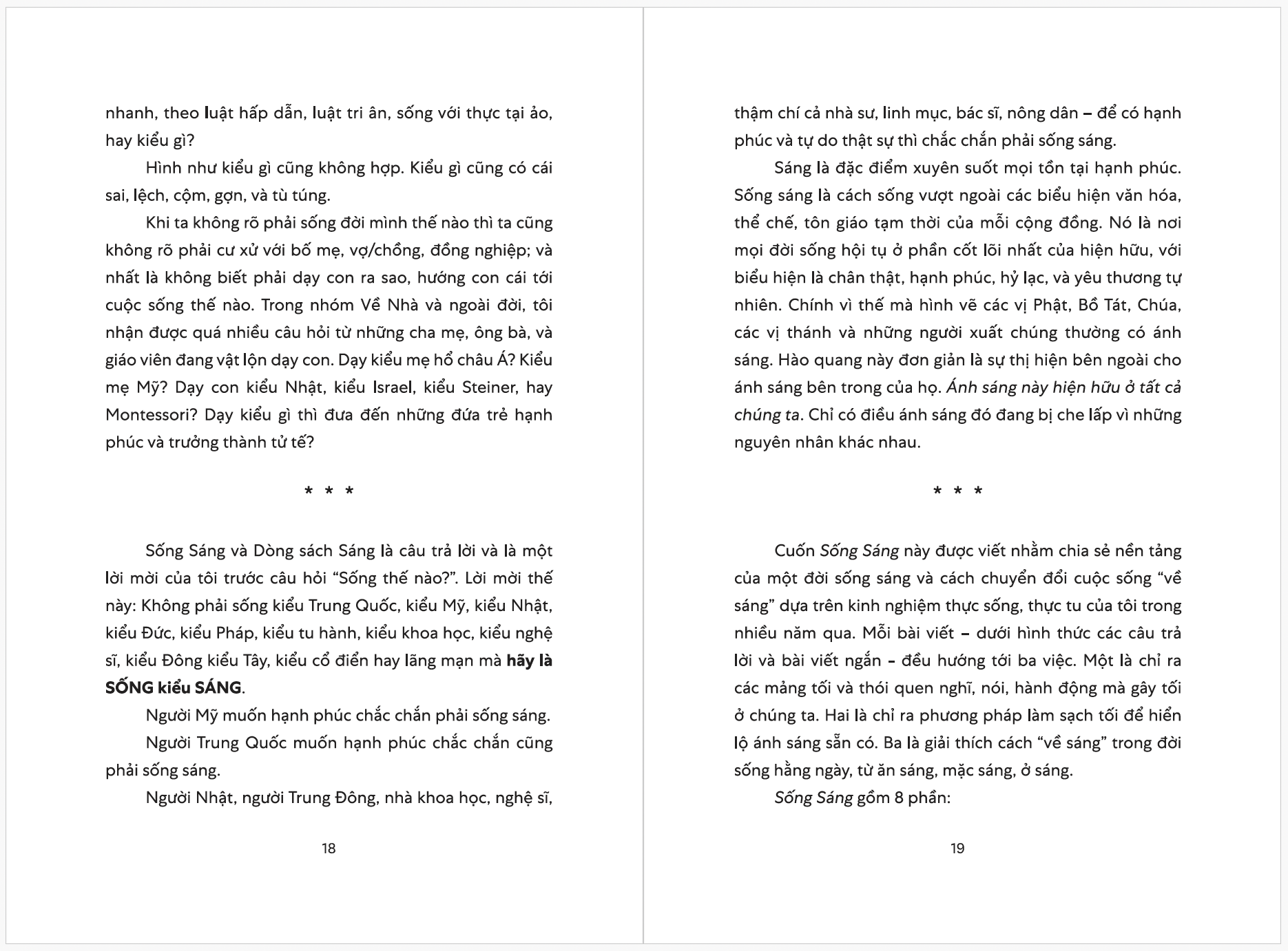 Sống Sáng - Phan Việt - Sáng Books