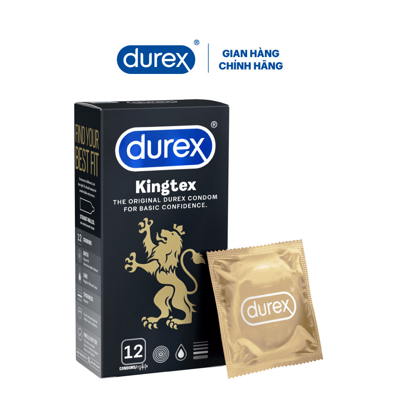 Bộ 2 hộp bao cao su Durex Kingtex 12s (hộp 12 bao)