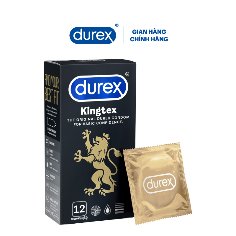 Bộ 2 hộp bao cao su Durex Kingtex 12s