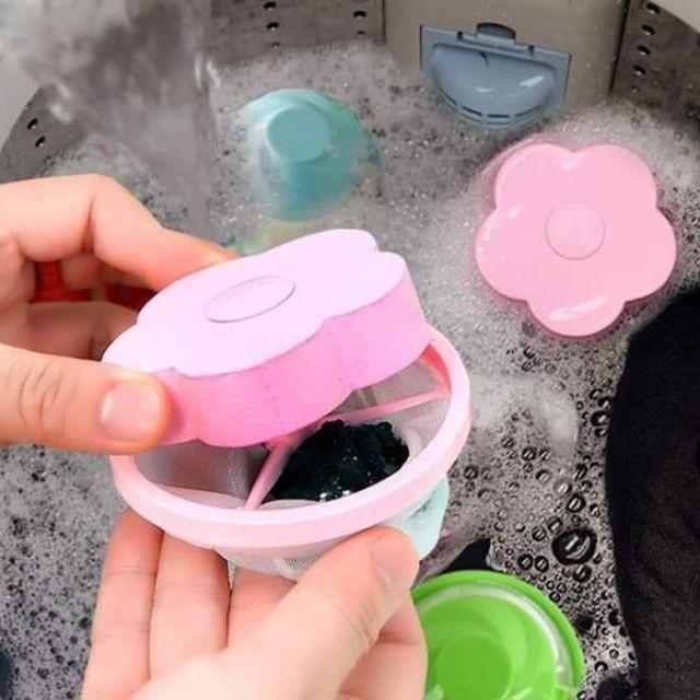 Phao Lọc Cặn Bẩn / Túi Lưới Lọc Rác Lồng Máy Giặt Thông Minh Hình Bông Hoa