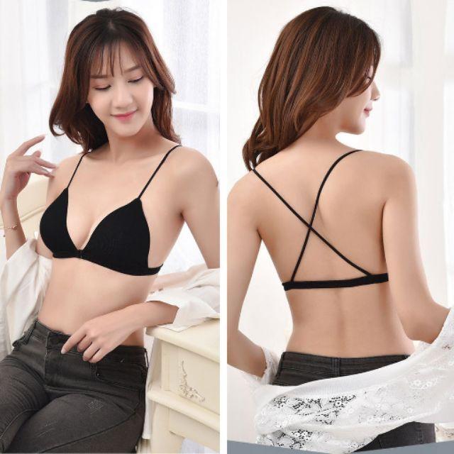 Hình ảnh  Siêu đẹp (lỗi 1 đổi 1)- Áo bra thun gân cài trước hót hit _bra 5027