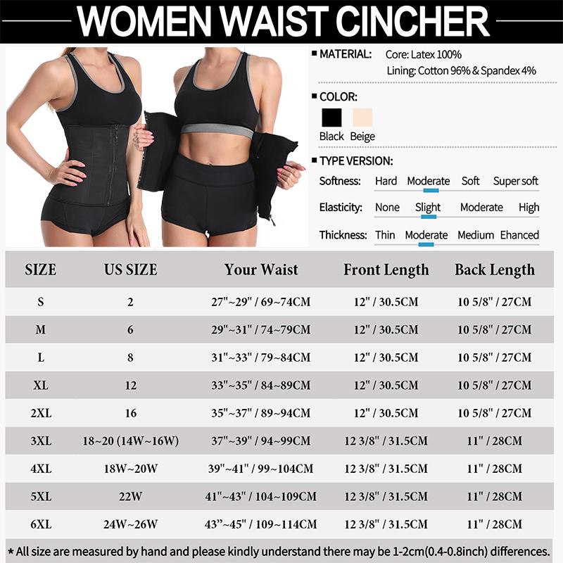 Giảm Béo Cao Su Tập Toàn Thân Eo Huấn Luyện Dây Kéo Underbust Thon Gọn Bụng Cincher Áo Gen Nịt Bụng Định Hình Nữ Faja Đốt Cháy Mỡ Thừa