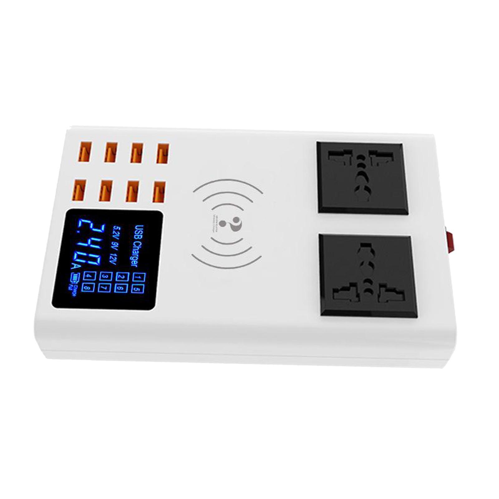 Multiple USB Charger 40W/8A Desktop Charging Station for Phones and More