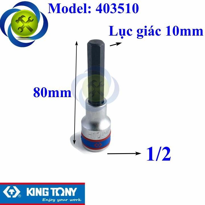 Tuýp lục giác KINGTONY 4035XX loại 1/2 dài 80mm