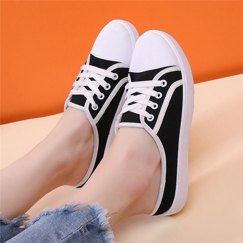 Giày Lười Canvas Thời Trang Mới Cho Nữ