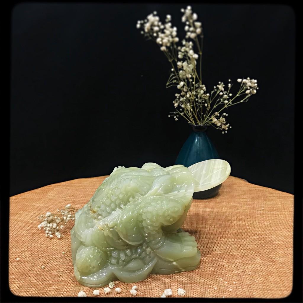Thiềm Thừ Đá ngọc Xanh Pakistan kích thước 10cm, 15cm, 20cm