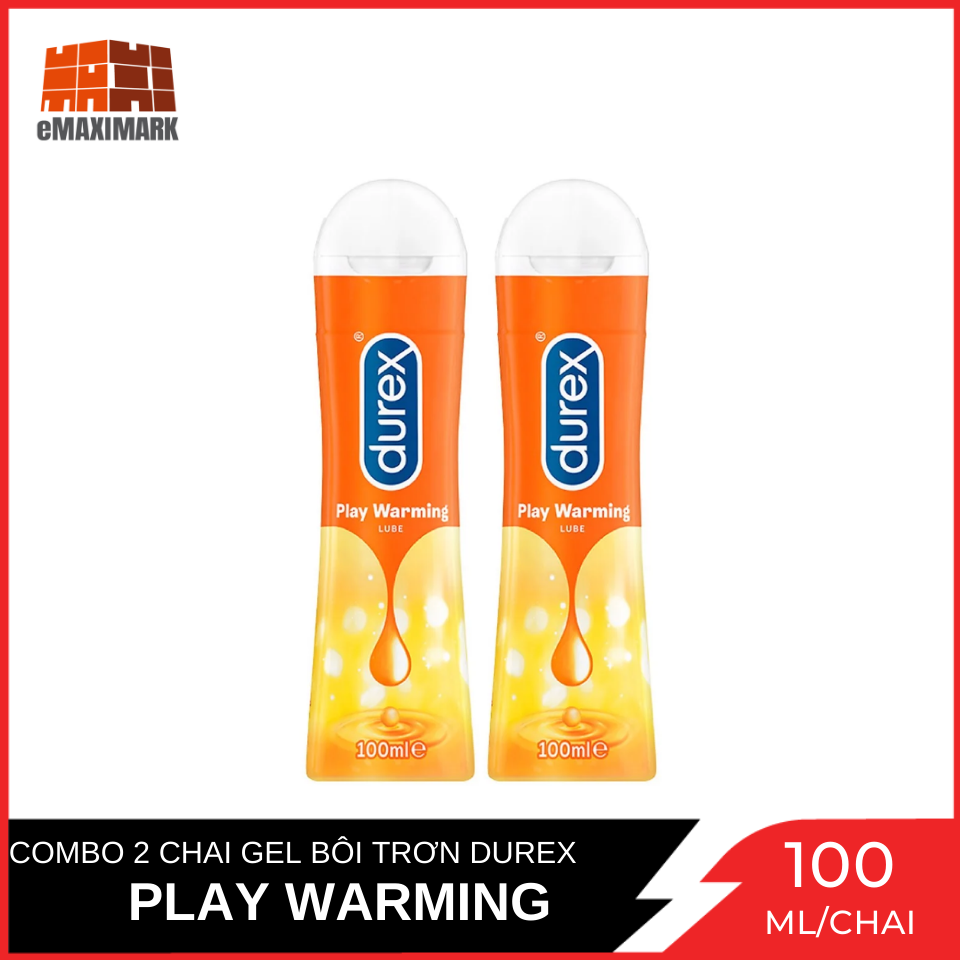 Combo 2 Chai Gel Bôi Trơn Durex Play Warming Chai 100ml X2