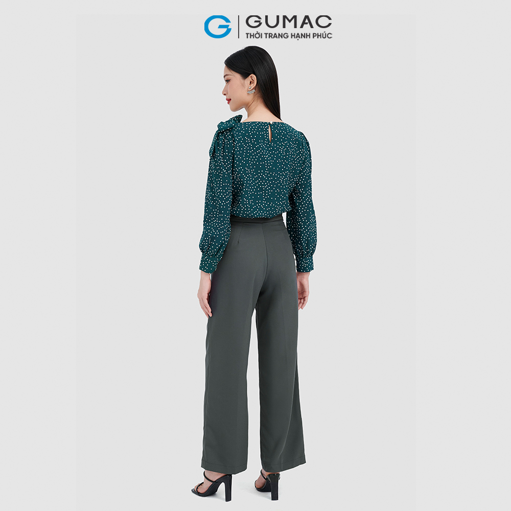 Quần tây nữ cài dây lưng thanh lịch tôn dáng sang trọng thời trang GUMAC QD06021 - QC10046