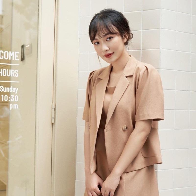 Áo blazer ngắn tay B-A-M STORE