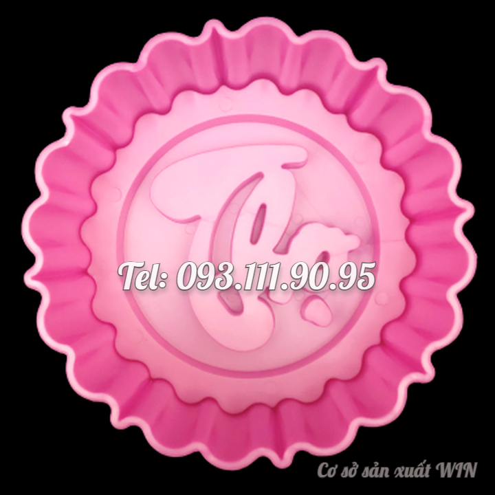 Bộ 3 khuôn ép xôi hình tròn Phúc Lộc Thọ - Loại 13 cm – Mã số Q 1732