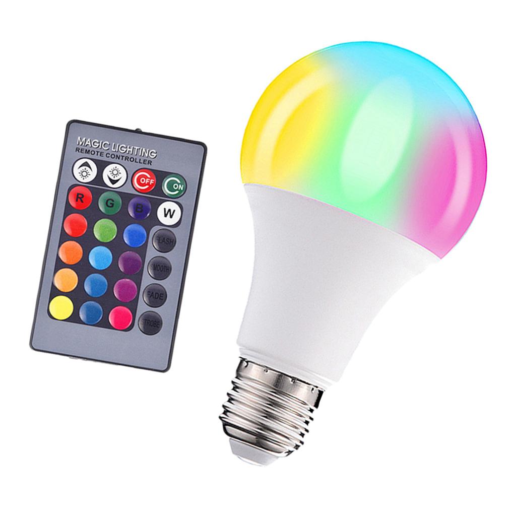 LED Color Changing Light Bulb with Remote Control Home Decoration 3W RGB