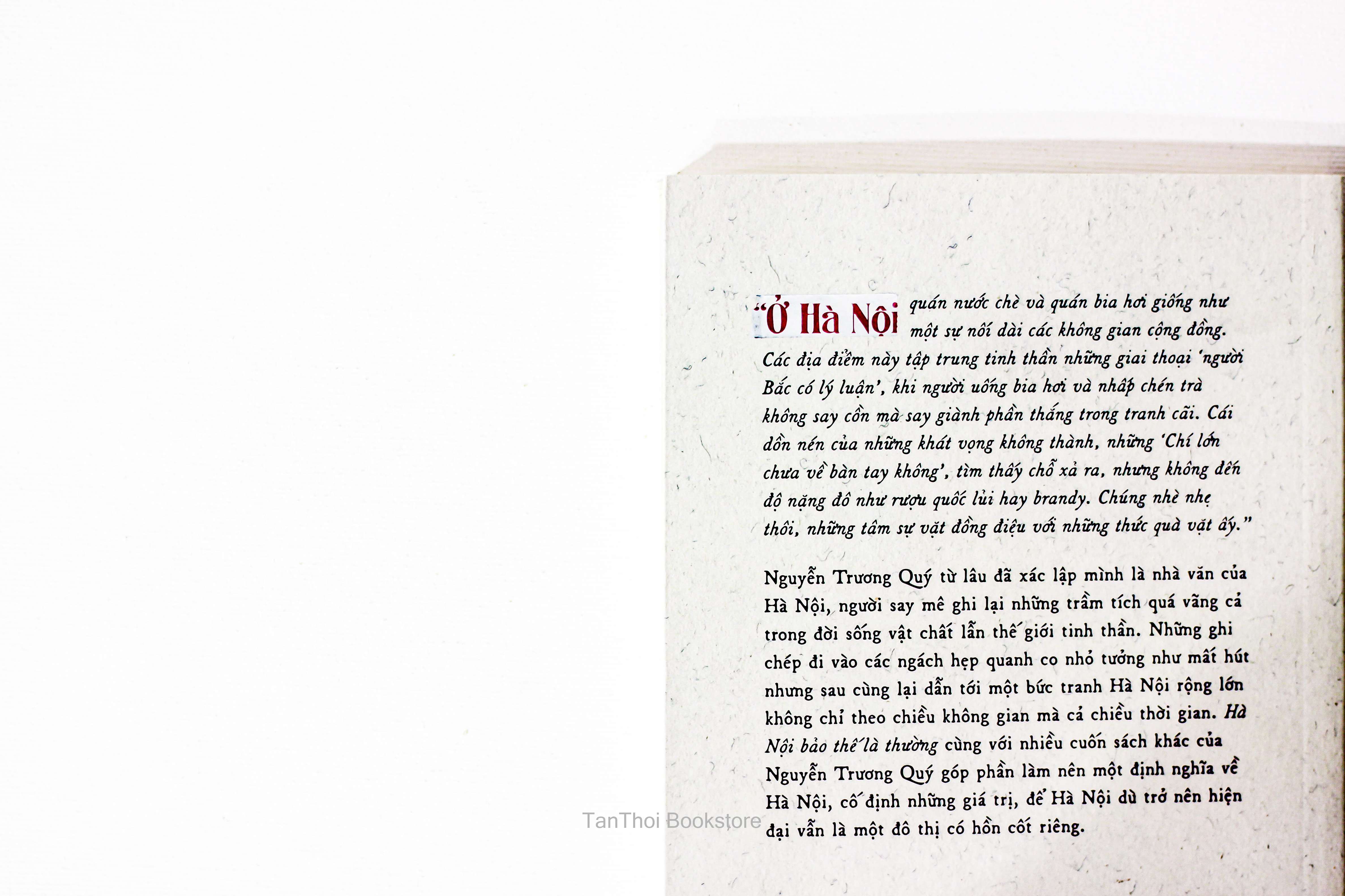 Hà Nội bảo thế là thường - Tản văn