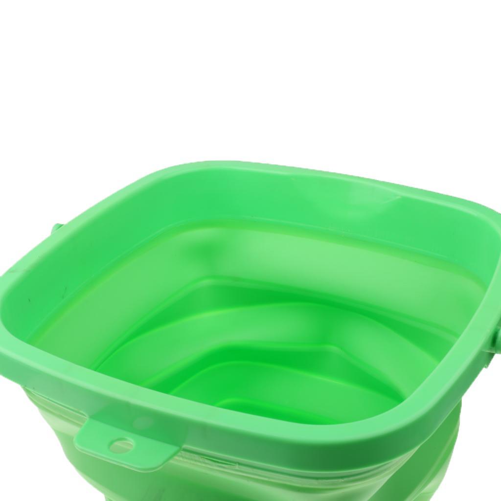 Foldable Water Bucket Fishing Tackle Pail Minnow Bait Lure Container S 10L