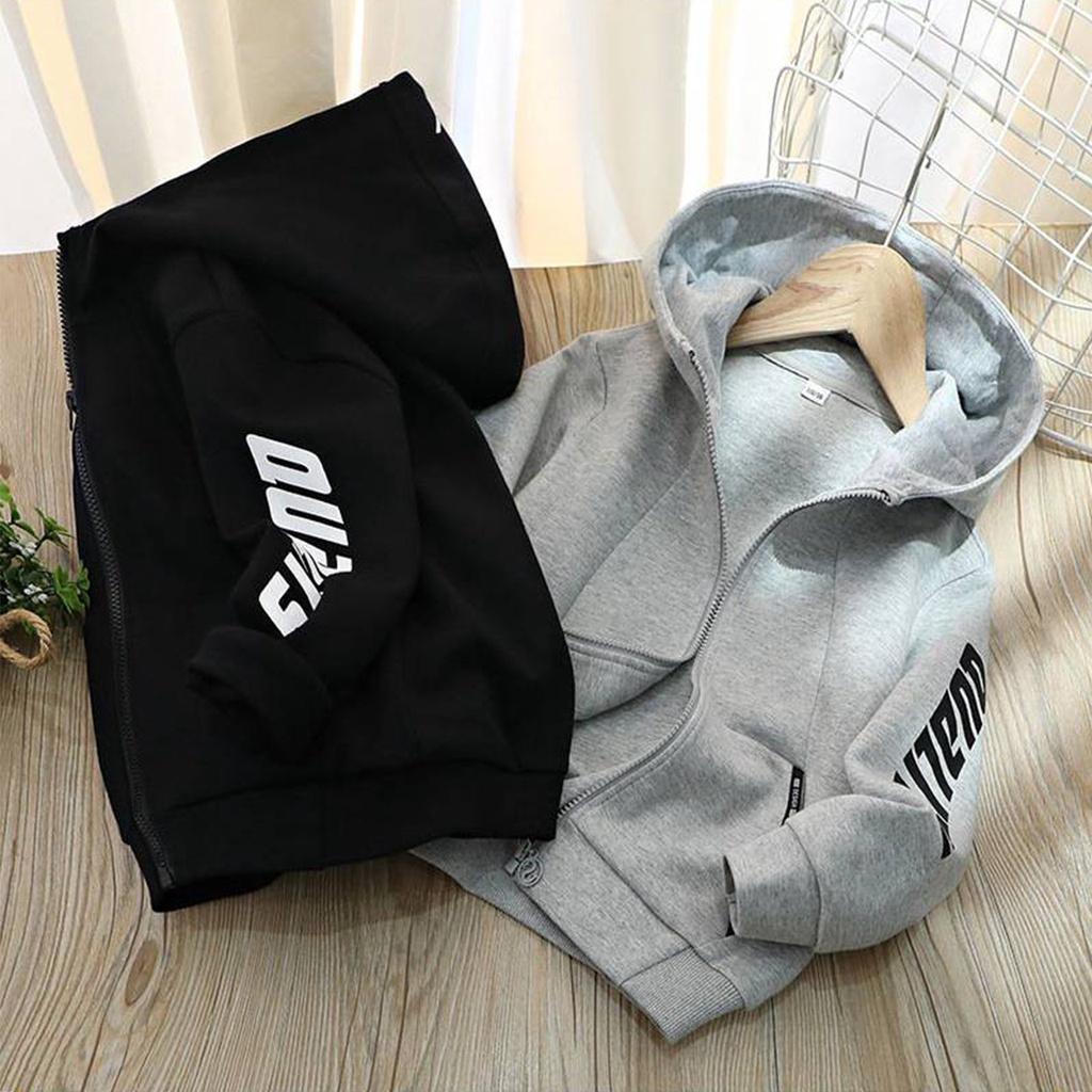 Áo khoác bé trai gái áo nỉ hoodie cho trẻ em từ 6-65KG size đại khóa zip QUALITY