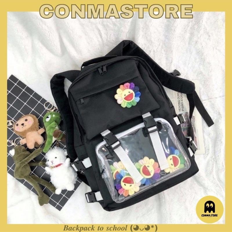 Balo Ulzzang Unisex SS2020 HÀNG CÓ SẴN  2 khoá túi trong