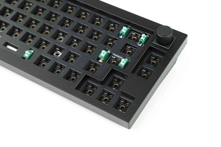 Kit Bàn phím Keychron Q2 Knob Led Gateron Switch HotSwap (Black / Grey) - Hàng Chính Hãng