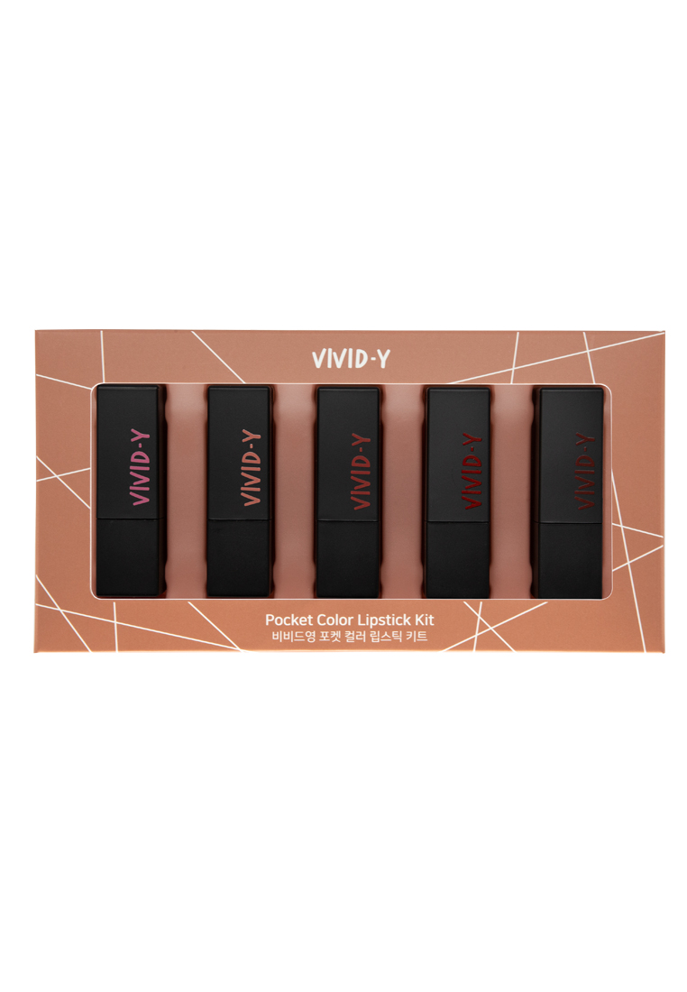 Combo 5 Son Matte VIVID- Y  Siêu Mềm Mượt - Màu Chuẩn Đẹp