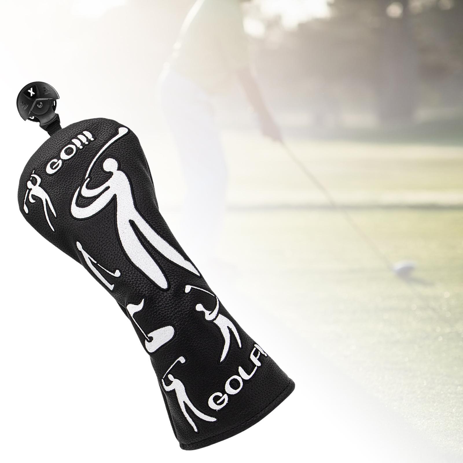 Golf Club Head Covers, Golf Headcovers PU Golf Wood Cover for Men Women