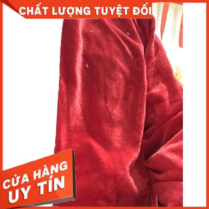 Trang phục Ông già Noel Có sẵn Ảnh thật hàng vải Nhung
