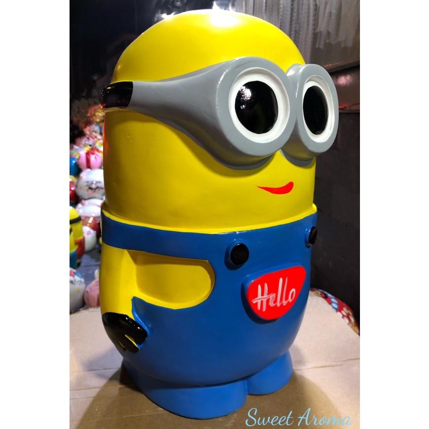 Heo MINIONS Size Khủng Bằng Thạch Cao Cao Cấp Size 35cm * 25cm