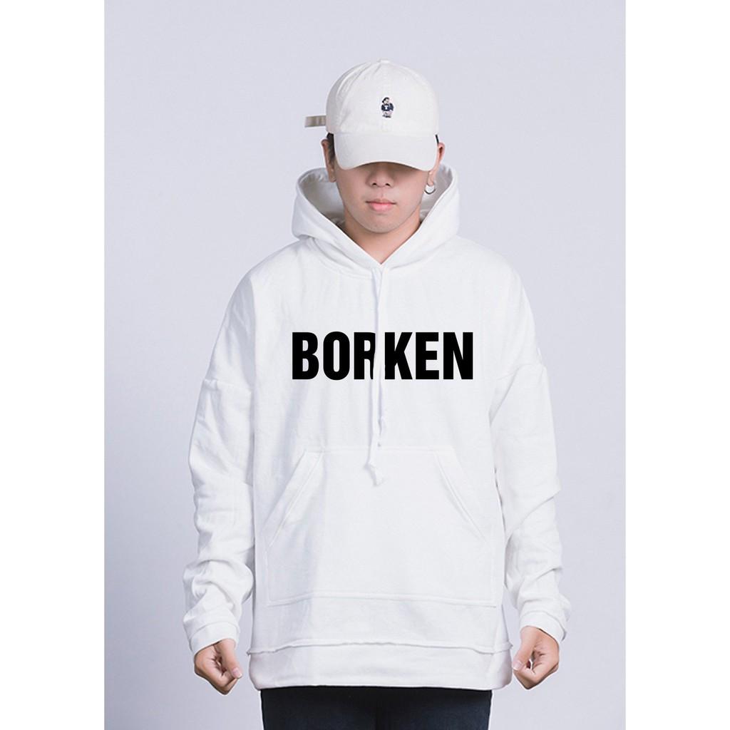 Áo hoodie nam nữ áo khoác BORKEN unisex nỉ phong cách ovesize siêu đẹp Form Rộng – ST21 - babitrendy