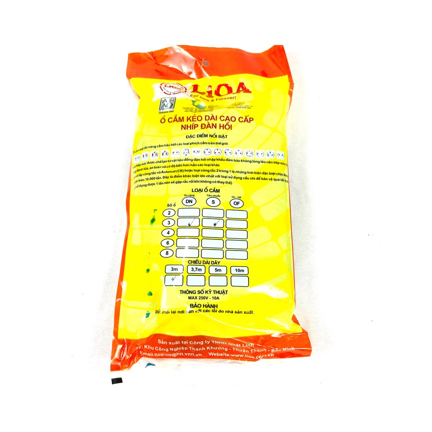 Ổ Cắm Điện LioA 3DN3S  GNG