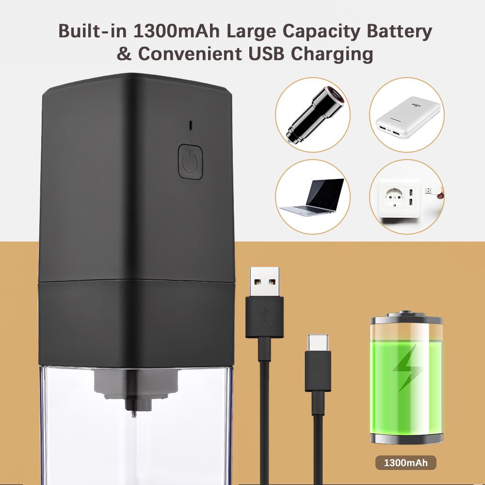 Portable Mini Electric Burr Coffee Grinder with Adjustable Coarse Fine Grinding Removable Chamber