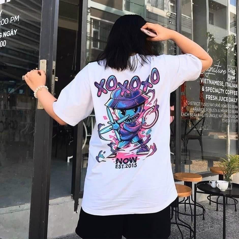 Áo Thun Tay Lỡ From Rộng Unisex Friseze 40-70kg