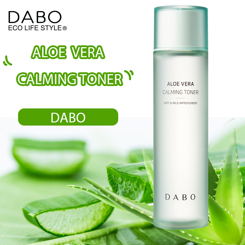 Nước hoa hồng lô hội  dưỡng ẩm Dabo Aloe Calming Toner Hàn Quốc 150ml tặng kèm móc khóa