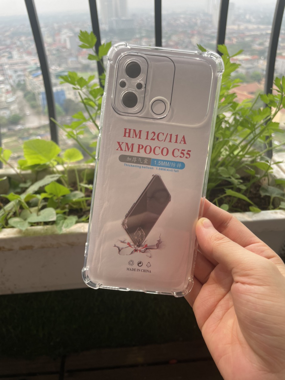 Ốp Lưng Xiaomi Redmi 12C, Poco C55 dẻo trong suốt bảo vệ chống sốc 4 góc , bảo vệ camera