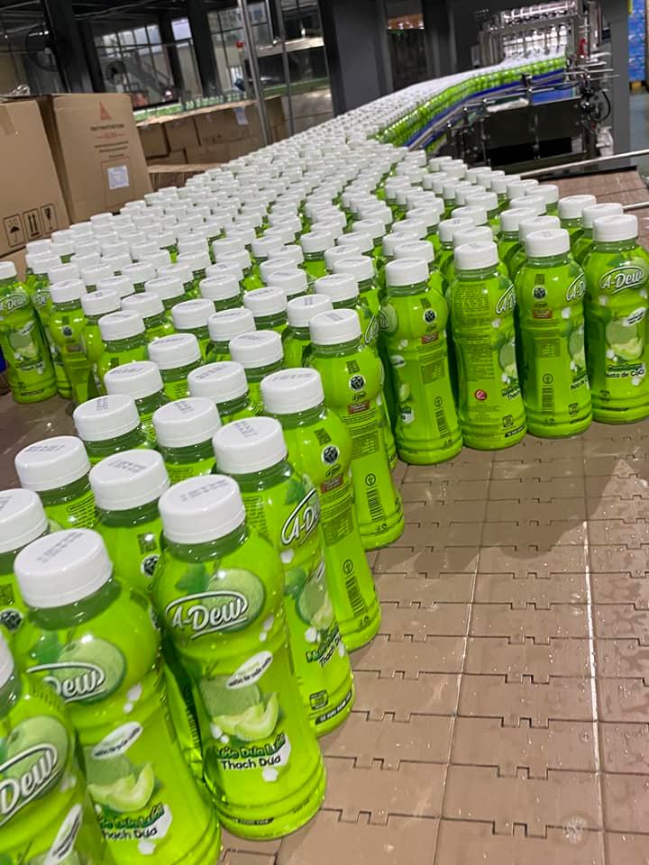 Nước Dưa Lưới Thạch Dừa A Dew Chai 450ml - Thùng 24 Chai