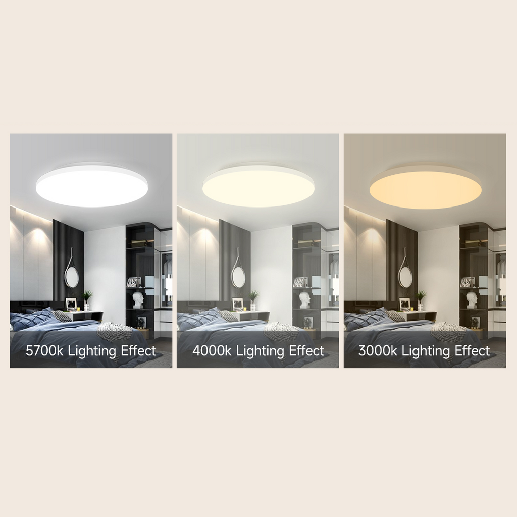Đèn Trần Hình Tròn Ba Màu Điều Chỉnh Được Thông Minh Xiaomi Youpin Yeelight Hàng nhập khẩu