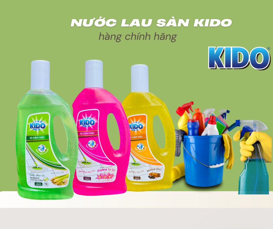 Nước Lau Sàn KIDO Hương Hoa LyLy 1 Lít - Lựa Chọn Hoàn Hảo Cho Ngôi Nhà Của Bạn