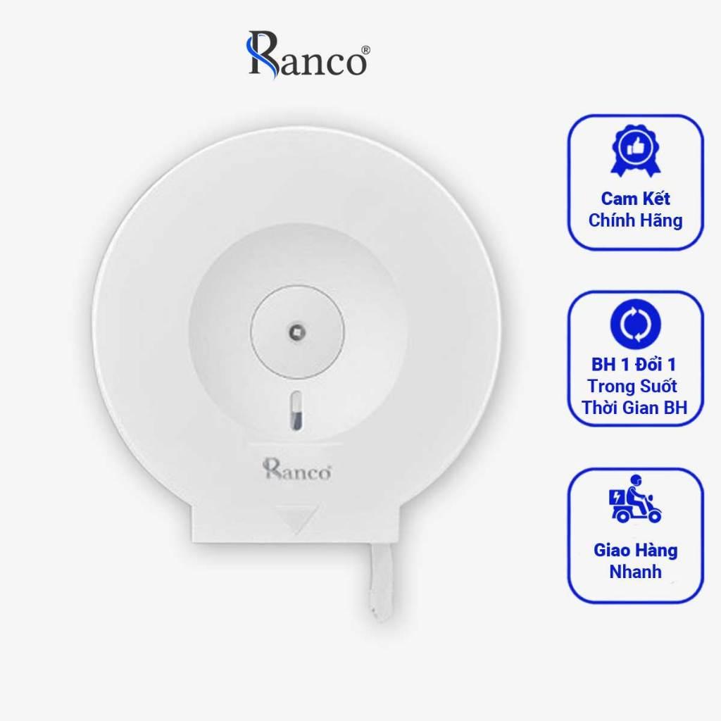 Hộp Đựng Giấy Vệ Sinh Công Cộng RANCO, Lô Giấy Vệ Sinh Nhựa ABS, Hộp Giấy Tròn Cuộn Lớn Công Nghiệp Gắn Tường, - R08962