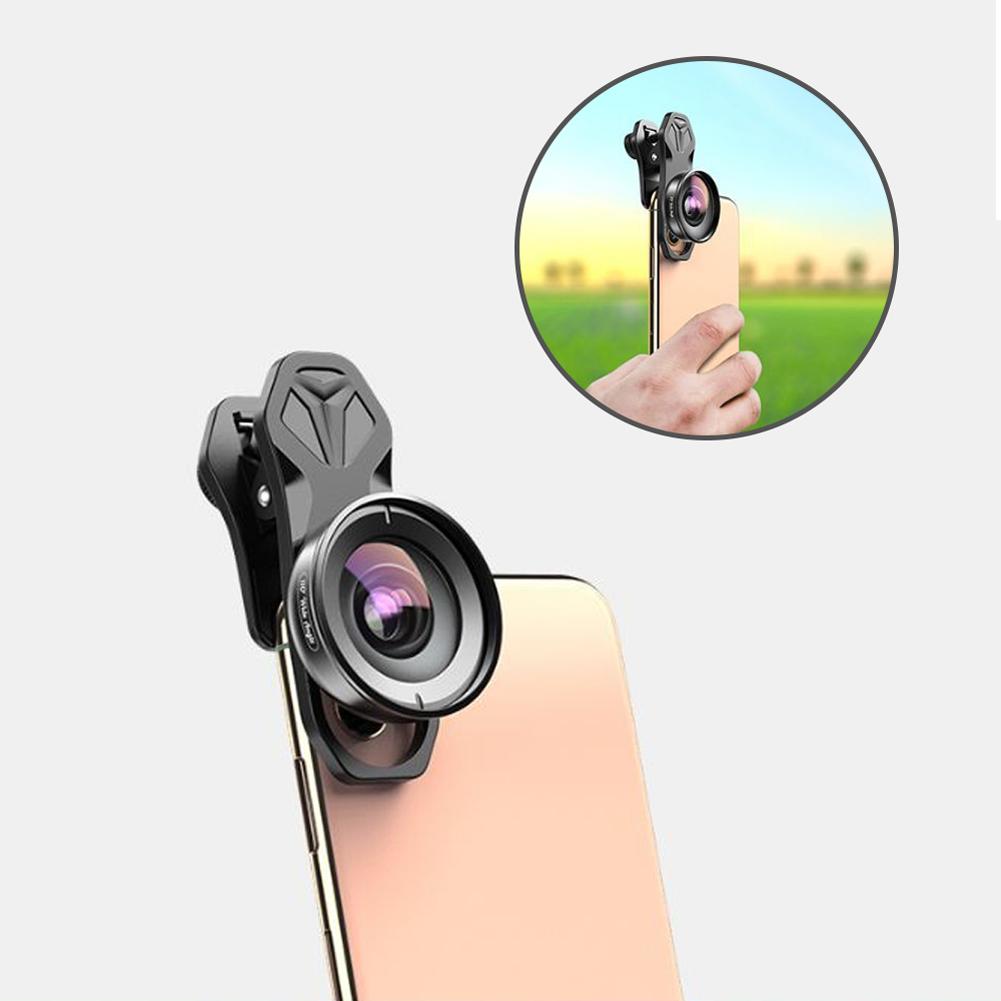 Portable Universal Clip-on External Lens Fill Light Lens 110° Wide Angle Macro Mobilephone Lens Auxiliary Wide Angle Lens