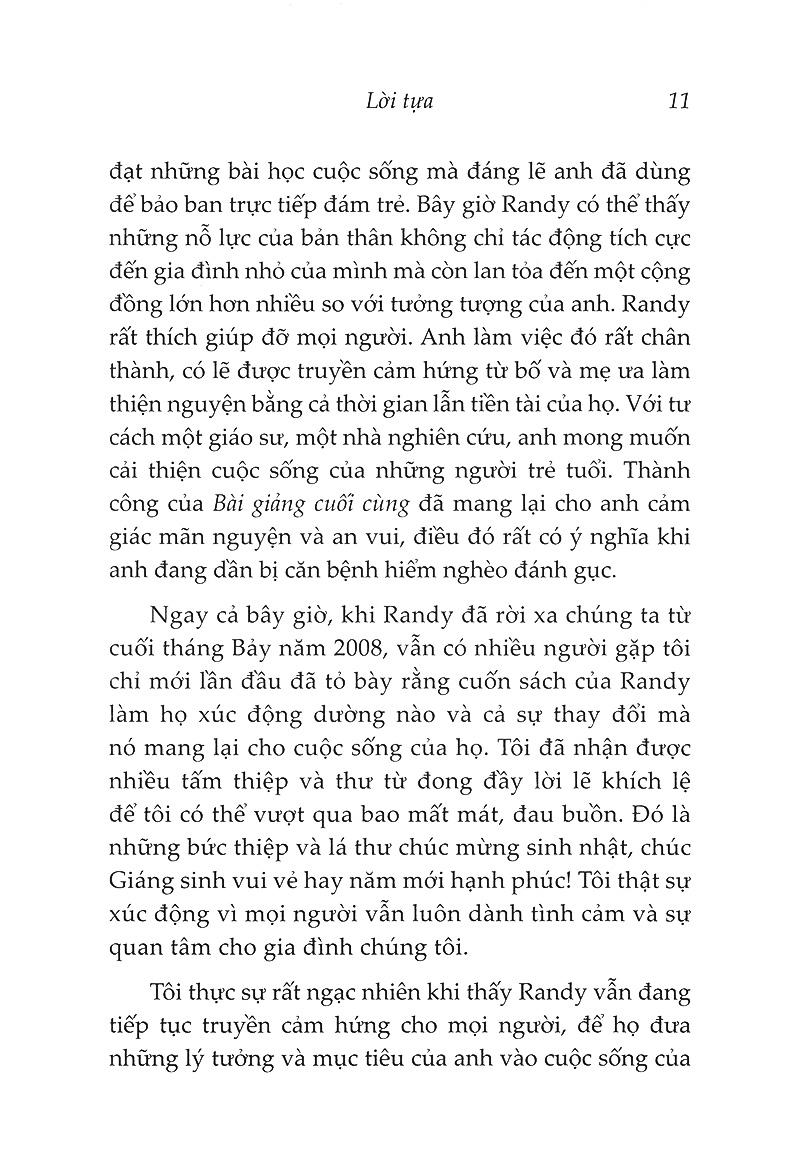 Sách Bài Giảng Cuối Cùng