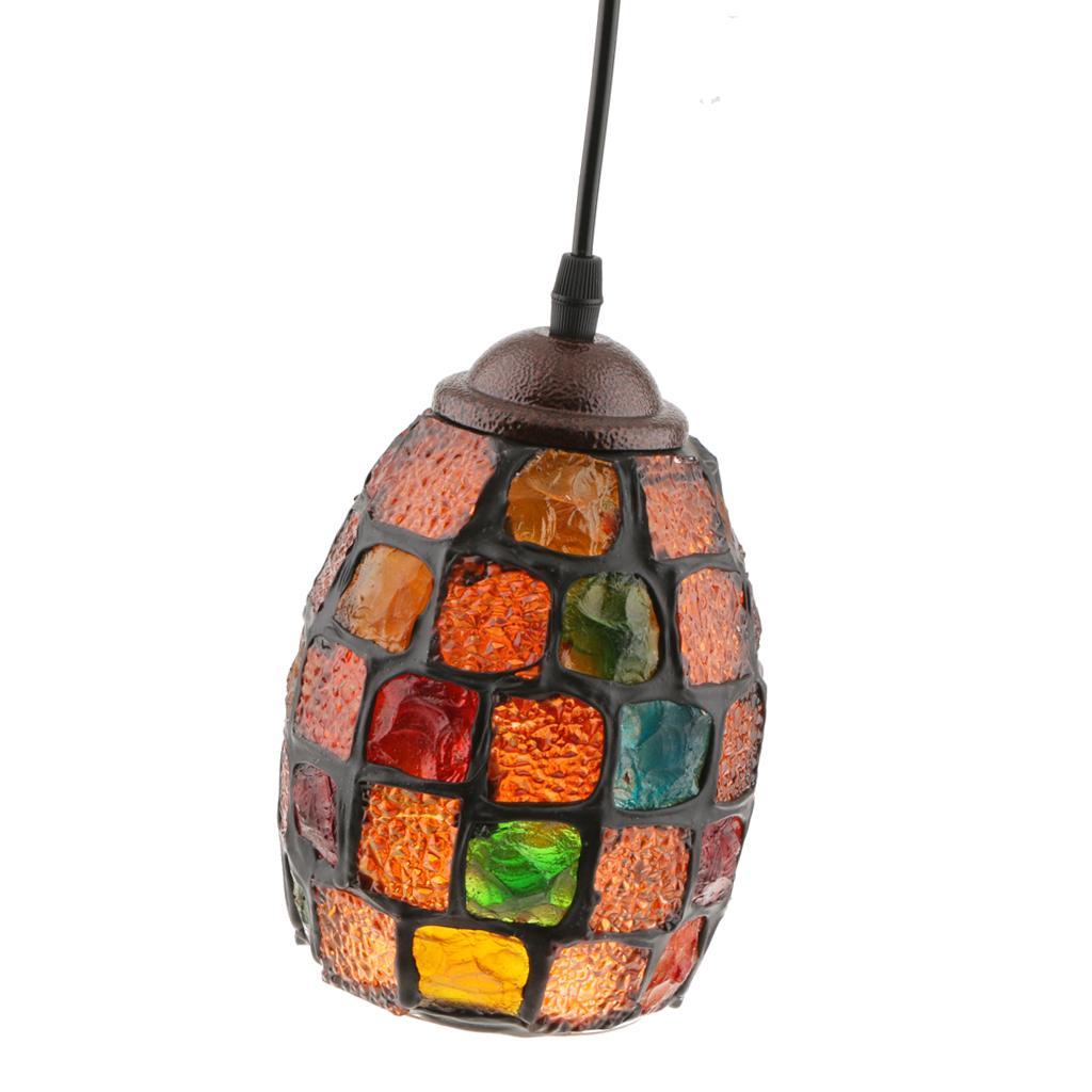 2Pcs Retro Colorful Ceiling Pendant Lamp Light Chandelier Shade Lampshade 1#
