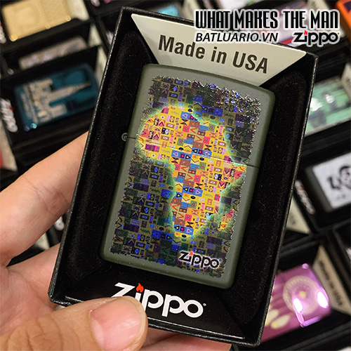 Bật Lửa Zippo 221 African Map