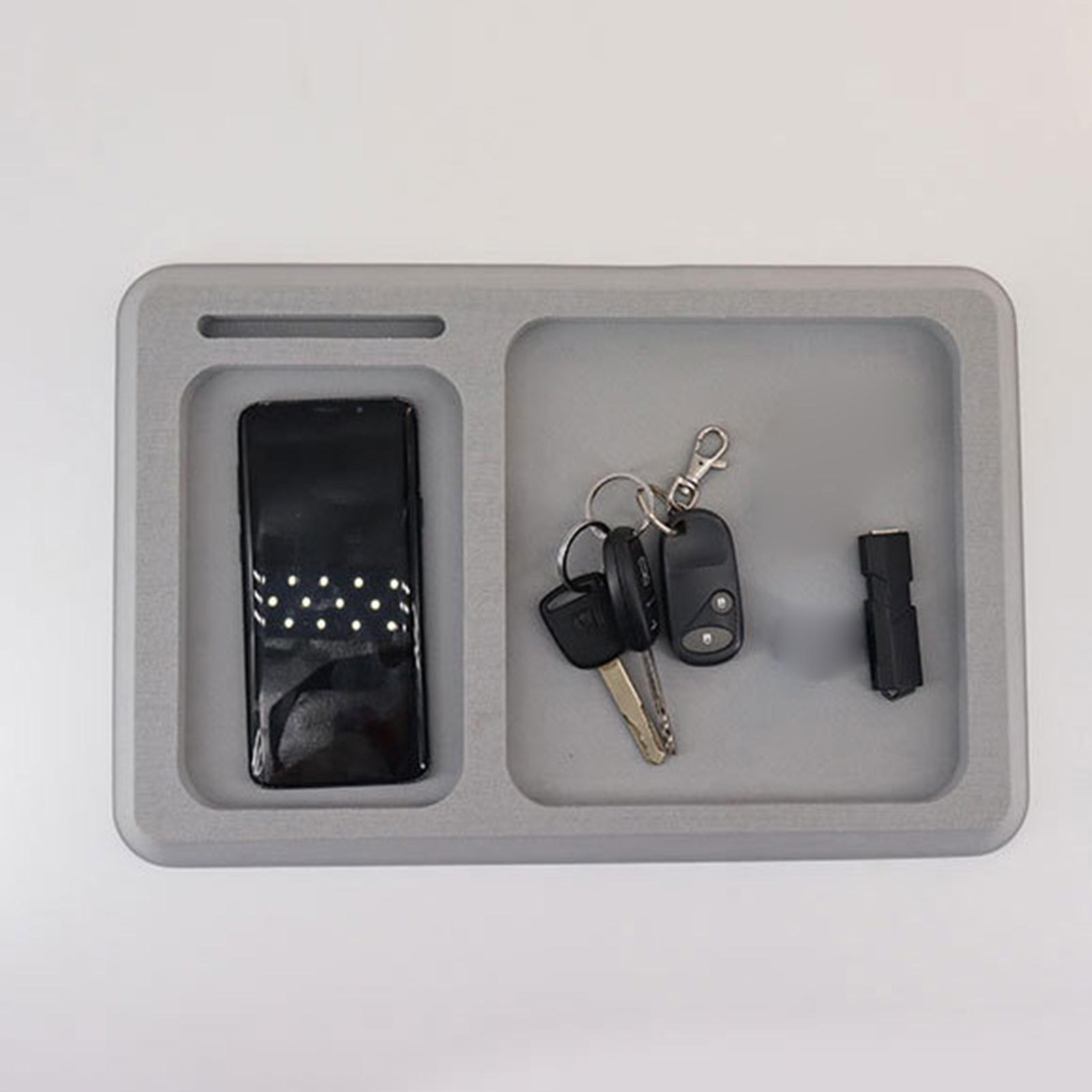 Phone Boat Boat Tray Pad Lightweight Spare Parts Fitments Multifunction Durable Non Skid Storage Tray Box for Fishing Boating Keys