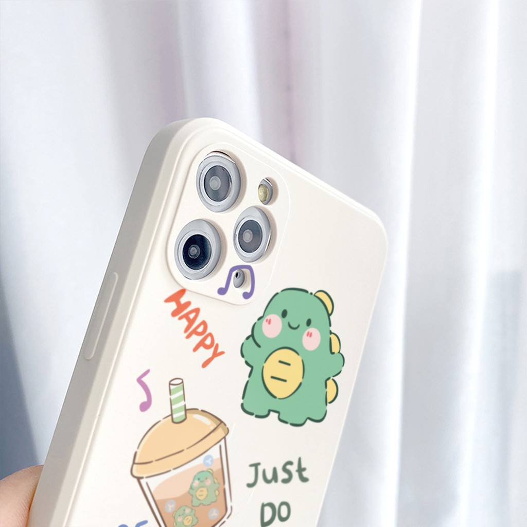 Ốp Lưng Cạnh Vuông Colorful Dành Cho iPhone 6 / 6 Plus / 7 / 7 Plus / 8 / 8 Plus / X / Xs / Xs Max / 11 / 11 Pro / 11 Pro Max / 12 / 12 Pro / 12 Pro Max