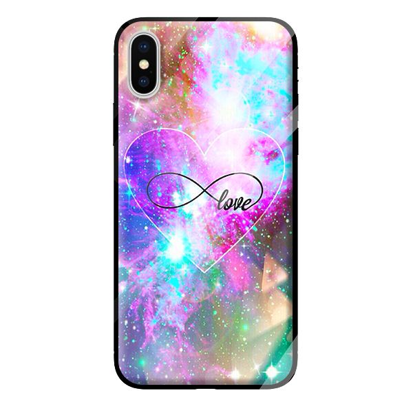 Ốp lưng kính cường lực cho iPhone X LOVE 3 - Hàng chính hãng